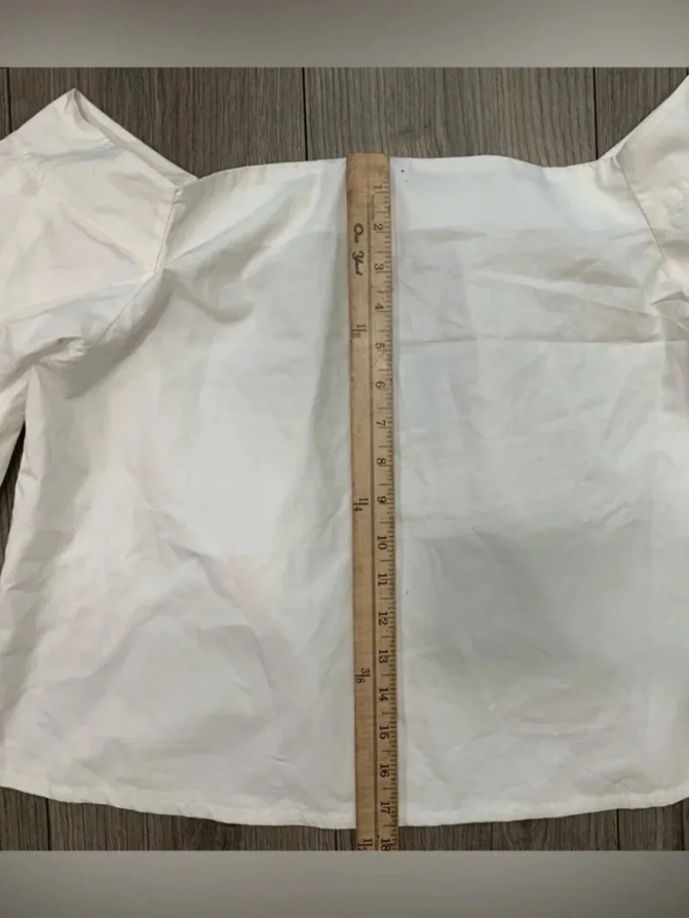 Free People x Mare Mare White Off Shoulder Puff Sleeve Crop Top Blouse L